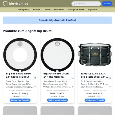 Screenshot big-drum.de