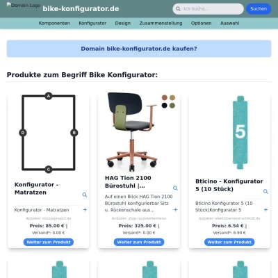 Screenshot bike-konfigurator.de