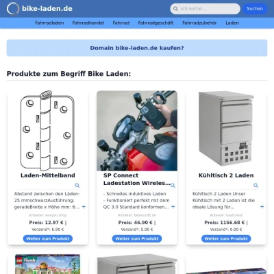 Screenshot bike-laden.de