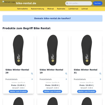 Screenshot bike-rental.de