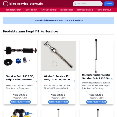 Screenshot bike-service-store.de