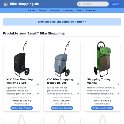 Screenshot bike-shopping.de