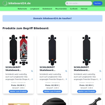 Screenshot bikeboard24.de