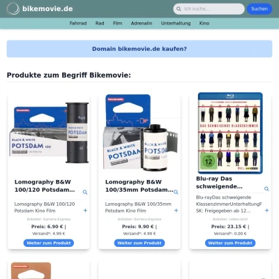 Screenshot bikemovie.de