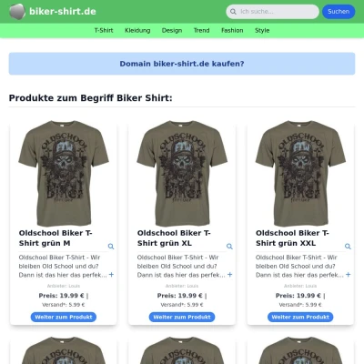 Screenshot biker-shirt.de