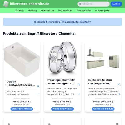 Screenshot bikerstore-chemnitz.de