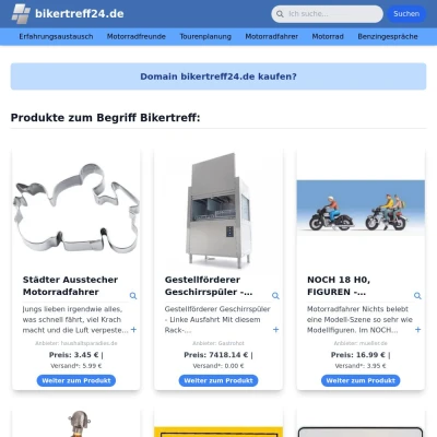 Screenshot bikertreff24.de