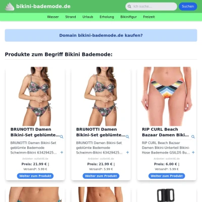 Screenshot bikini-bademode.de