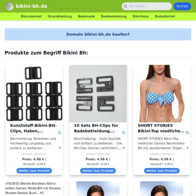 Screenshot bikini-bh.de