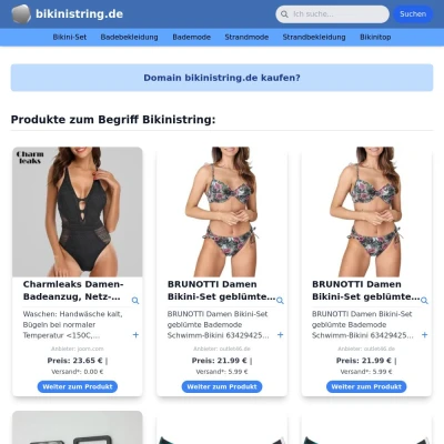 Screenshot bikinistring.de