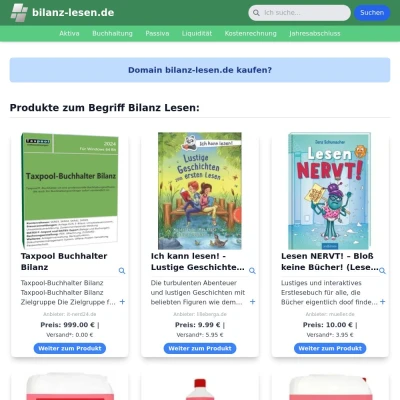 Screenshot bilanz-lesen.de