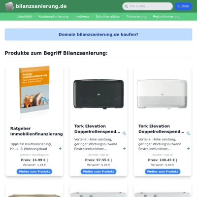 Screenshot bilanzsanierung.de