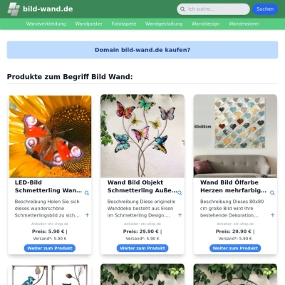 Screenshot bild-wand.de