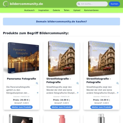 Screenshot bildercommunity.de