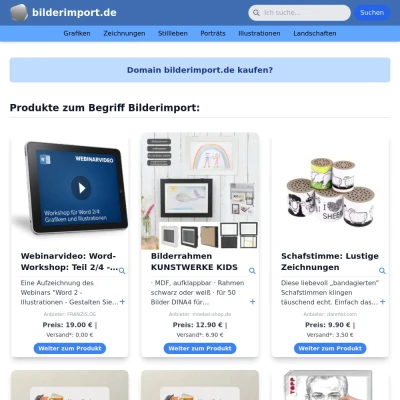 Screenshot bilderimport.de