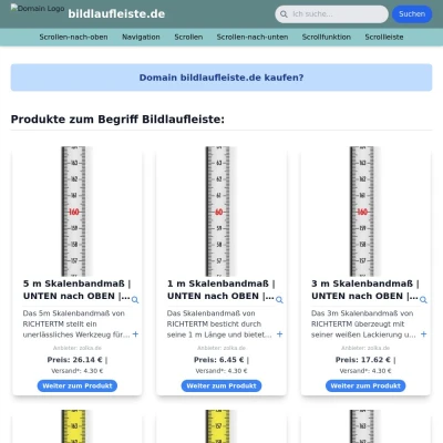 Screenshot bildlaufleiste.de