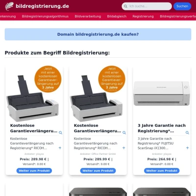 Screenshot bildregistrierung.de