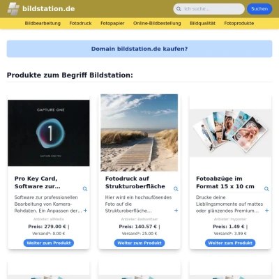 Screenshot bildstation.de
