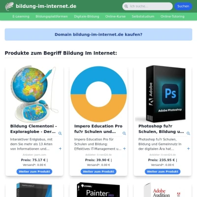 Screenshot bildung-im-internet.de