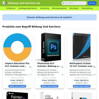 Screenshot bildung-und-karriere.de
