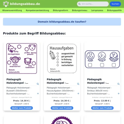 Screenshot bildungsabbau.de