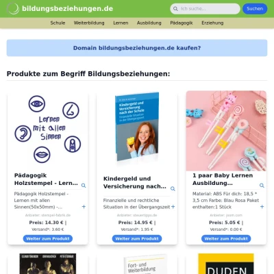 Screenshot bildungsbeziehungen.de