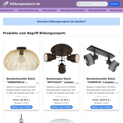 Screenshot bildungsexport.de