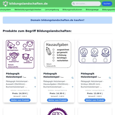 Screenshot bildungslandschaften.de