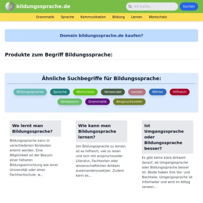 Screenshot bildungssprache.de