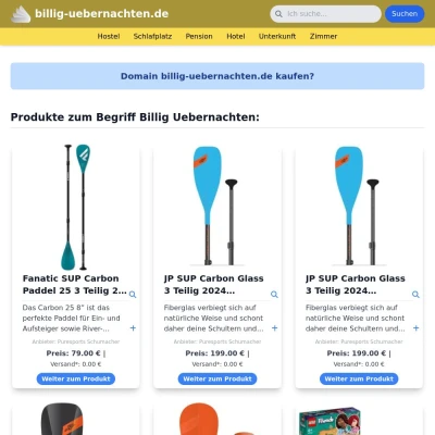 Screenshot billig-uebernachten.de