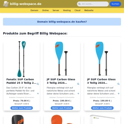 Screenshot billig-webspace.de