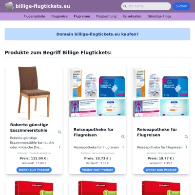Screenshot billige-flugtickets.eu