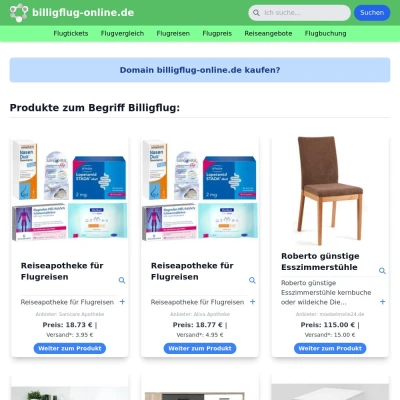 Screenshot billigflug-online.de