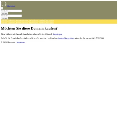 Screenshot bilwesz.de