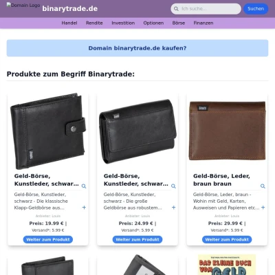 Screenshot binarytrade.de