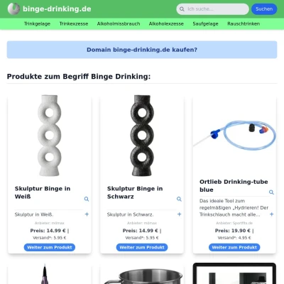 Screenshot binge-drinking.de
