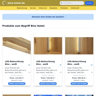 Screenshot binz-hotel.de