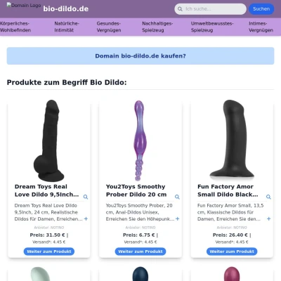 Screenshot bio-dildo.de