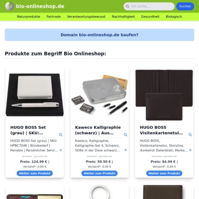 Screenshot bio-onlineshop.de