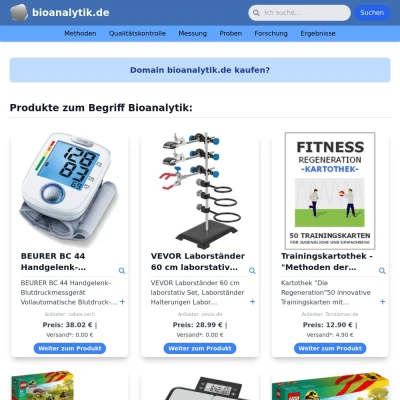 Screenshot bioanalytik.de
