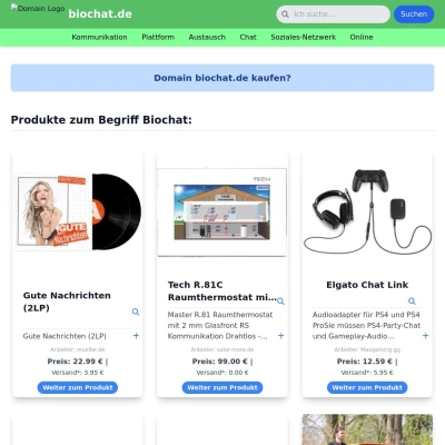Screenshot biochat.de