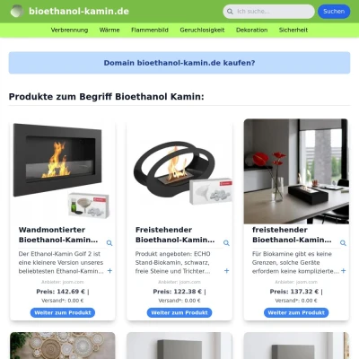 Screenshot bioethanol-kamin.de