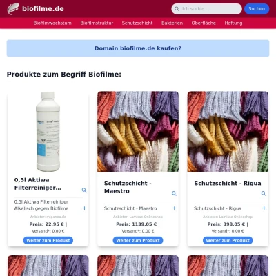 Screenshot biofilme.de