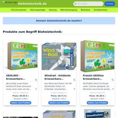 Screenshot bioheiztechnik.de