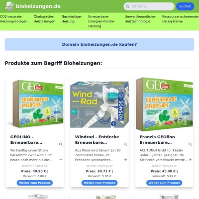 Screenshot bioheizungen.de