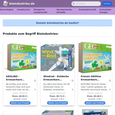 Screenshot bioindustries.de