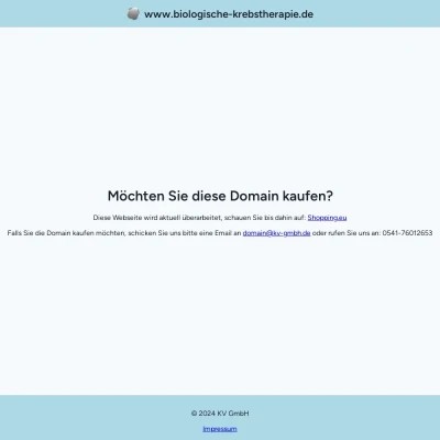 Screenshot biologische-krebstherapie.de