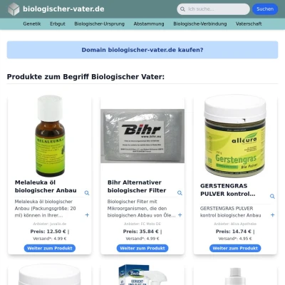 Screenshot biologischer-vater.de