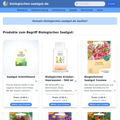 Screenshot biologisches-saatgut.de