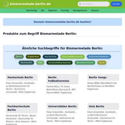 Screenshot biomarmelade-berlin.de